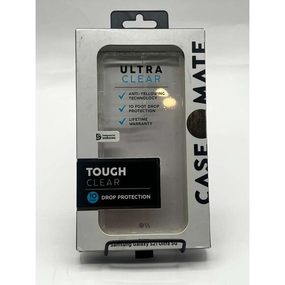 Case-Mate Tough Clear Case for Samsung Galaxy S21 Ultra 5G Ultra Anti-Yellowing - Picture 1 of 3